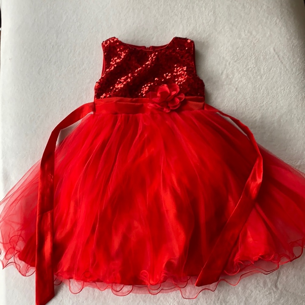 Stunning Red Toddler Girl’s Gown